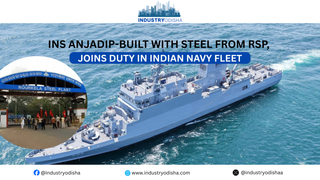 INS Anjadip-built with steel from RSP, joins duty in Indian Navy fleet