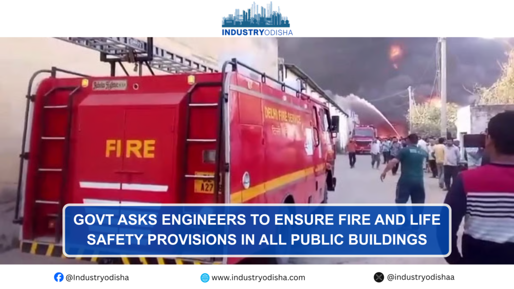 Fire safety inspection in Odisha public building