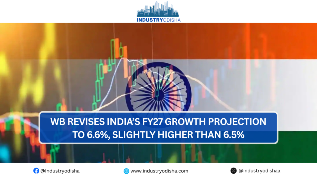WB Revises India’s FY27 Growth Projection To 6.6%, Slightly Higher Than 6.5% India GDP growth chart projection