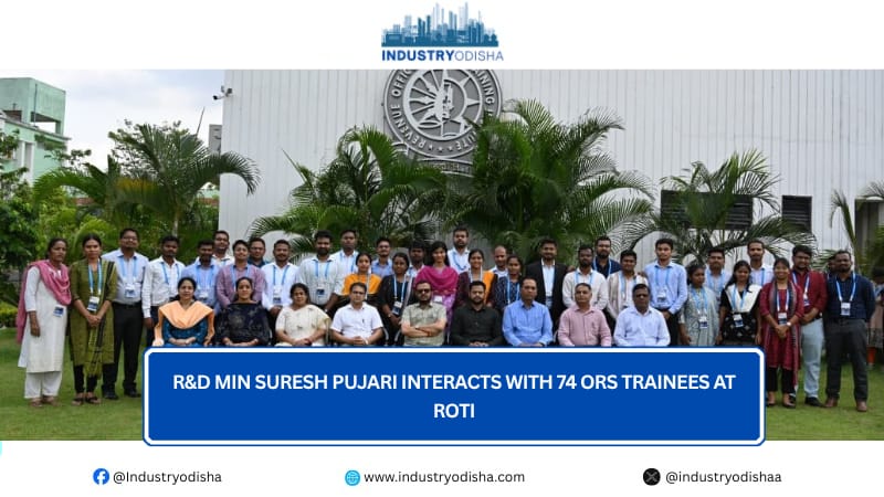 R&D Min Suresh Pujari interacts with 74 ORS trainees at ROTI R&D Min Suresh Pujari interacts with 74 ORS trainees at ROTI