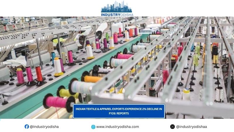 Indian Textile & Apparel Exports Experience 2% Decline In FY26: Reports Indian Textile & Apparel Exports Experience 2% Decline In FY26