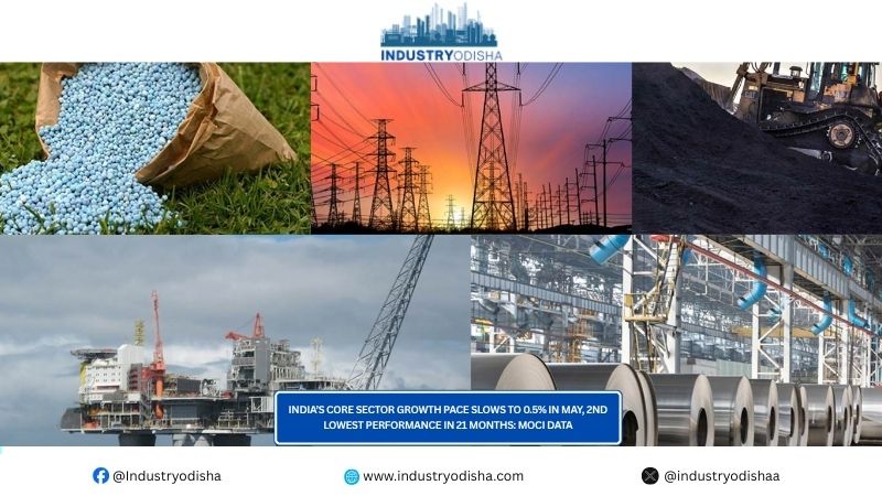 India’s Core Sector Growth Pace Slows To 0.5% In May, 2nd Lowest Performance In 21 Months: MOCI Data India’s Core Sector Growth Pace Slows To 0.5% In May, 2nd Lowest Performance In 21 Months: MOCI Data