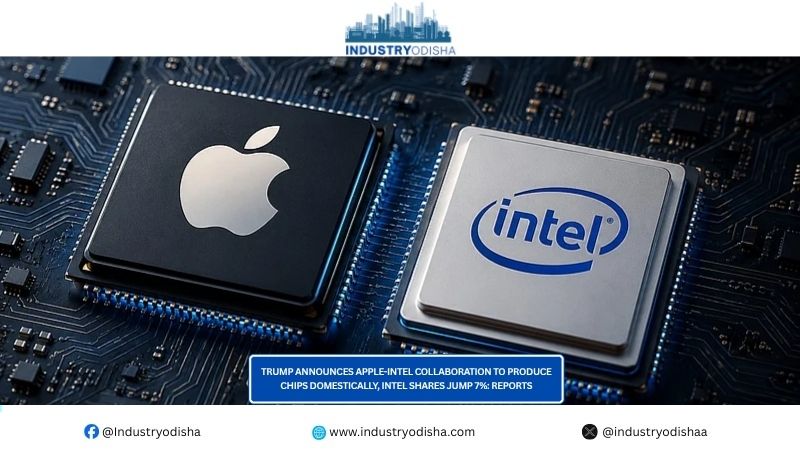 Trump Announces Apple-Intel Collaboration To Produce Chips Domestically, Intel Shares Jump 7%: Reports Trump Announces Apple-Intel Collaboration To Produce Chips Domestically, Intel Shares Jump 7%