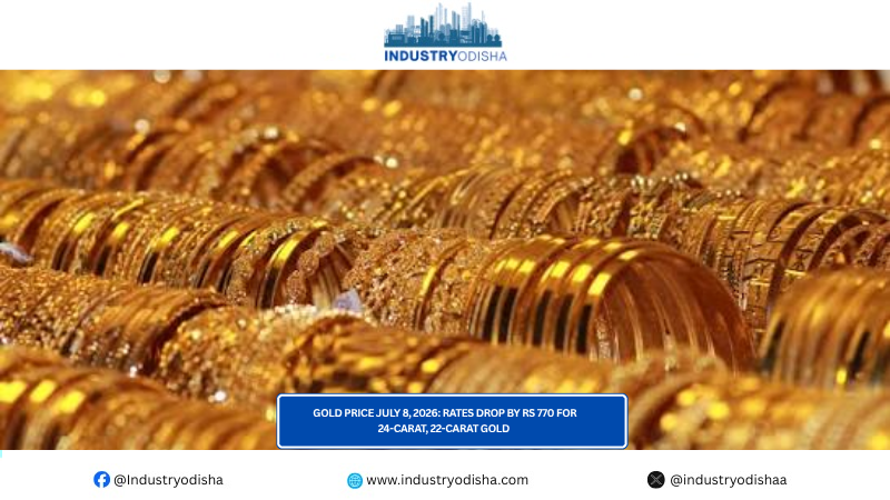 Gold price July 8, 2026: Rates drop by Rs 770 for 24-carat, 22-carat gold gold price