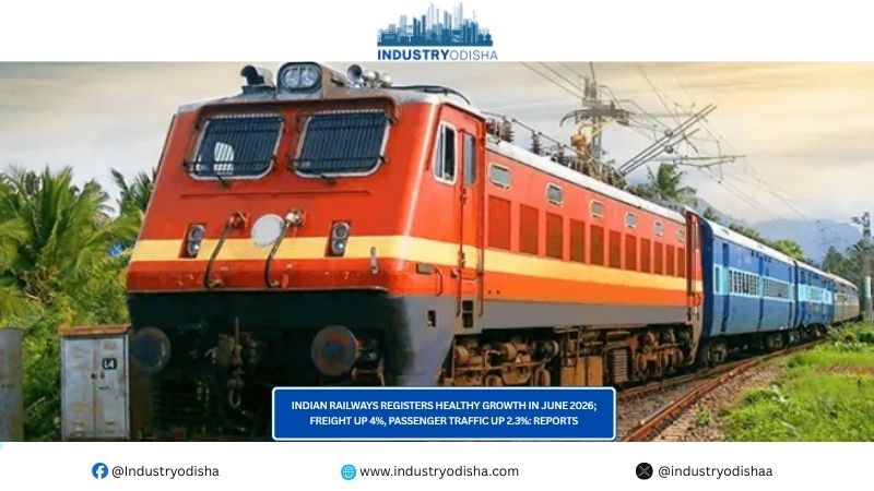 Indian Railways Registers Healthy Growth In June 2026; Freight Up 4%, Passenger Traffic Up 2.3%: Reports Indian Railways Registers Healthy Growth In June 2026; Freight Up 4%, Passenger Traffic Up 2.3%