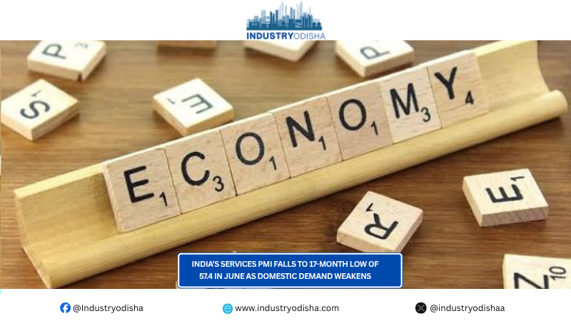 India’s services PMI falls to 17-month low of 57.4 in June as domestic demand weakens india services pmi