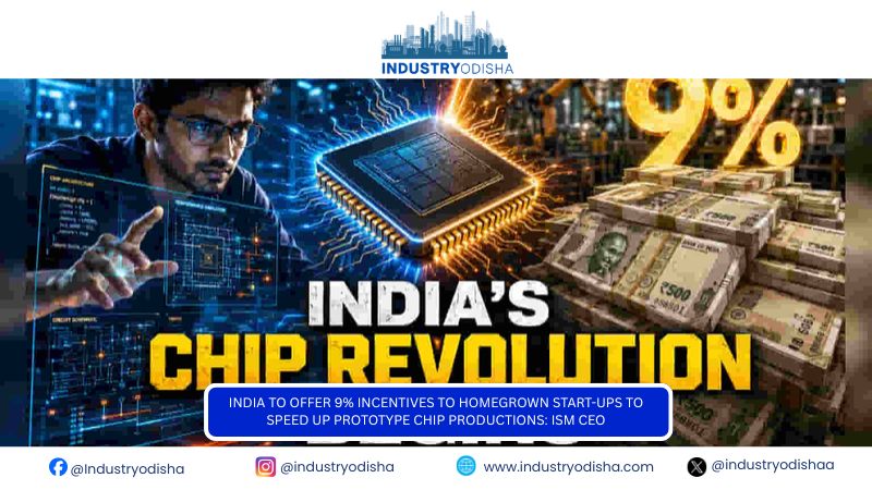 India To Offer 9% Incentives To Homegrown Start-Ups To Speed Up Prototype Chip Productions: ISM CEO India To Offer 9% Incentives To Homegrown Start-Ups To Speed Up Prototype Chip Productions: ISM CEO