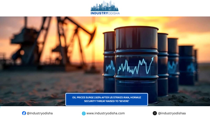 Oil prices surge 2.63% after US strikes Iran, Hormuz security threat raised to ‘severe’ oil prices