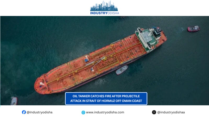 West Asia War: Oil tanker catches fire after projectile attack in Strait of Hormuz off Oman coast oil tanker fire