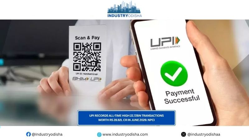 UPI Records All-Time High 22.72Bn Transactions Worth Rs 28.92L Cr In June 2026: NPCI UPI Records All-Time High 22.72Bn Transactions Worth Rs 28.92L Cr In June 2026 NPCI
