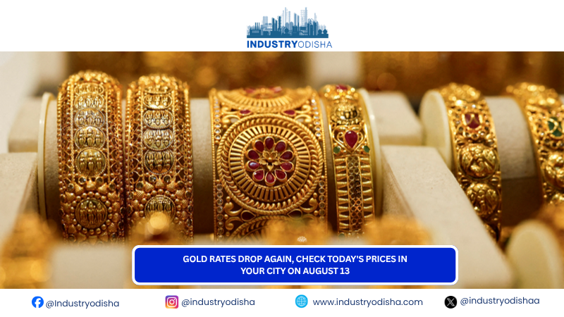 Gold rates drop again, check today’s prices in your city on August 13 gold rates today