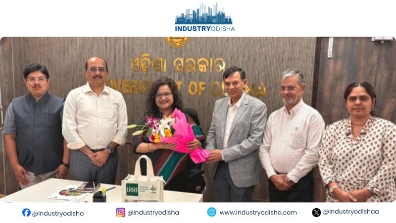 High level IRRI delegation meets CS Anu Garg for specialized rice and millet factory